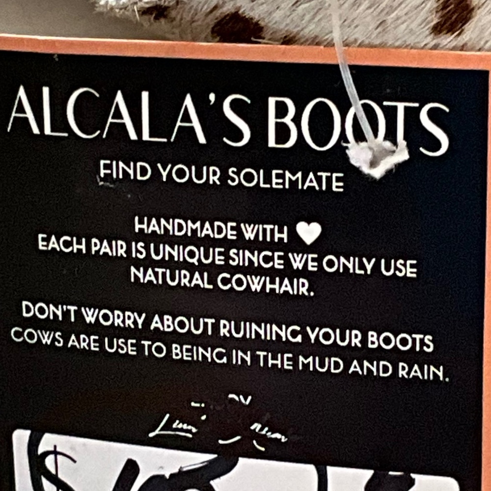 Alcalas Boots Cowhide Leather Slide Sandals size 6 - Picture 4 of 7